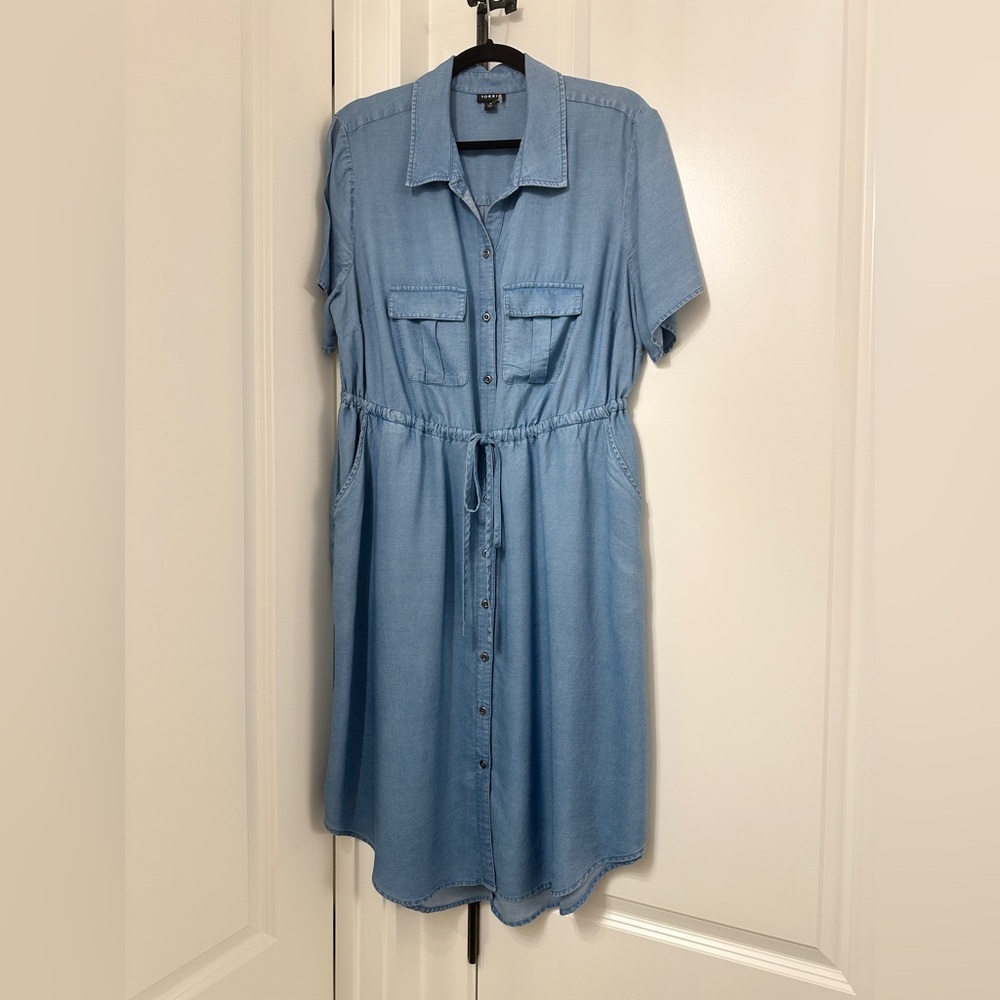 Denim Blue Shirt Dress